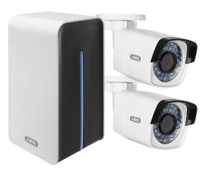 Videoüberwachungsset: Netzwerk WLAN Digitalrekorder +  2 WLAN Außenkameras