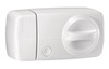 Secvest Funk-Tür-Zusatzschloss mit Drehknauf (weiß) rechte Vorderansicht